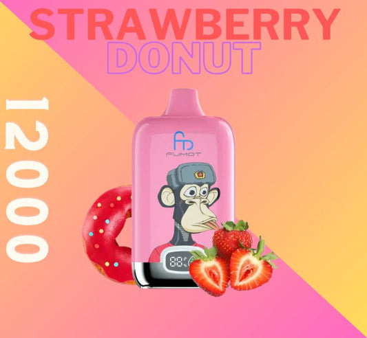 Randm Digital Box 12000 Strawberry Donut 🍓🍩