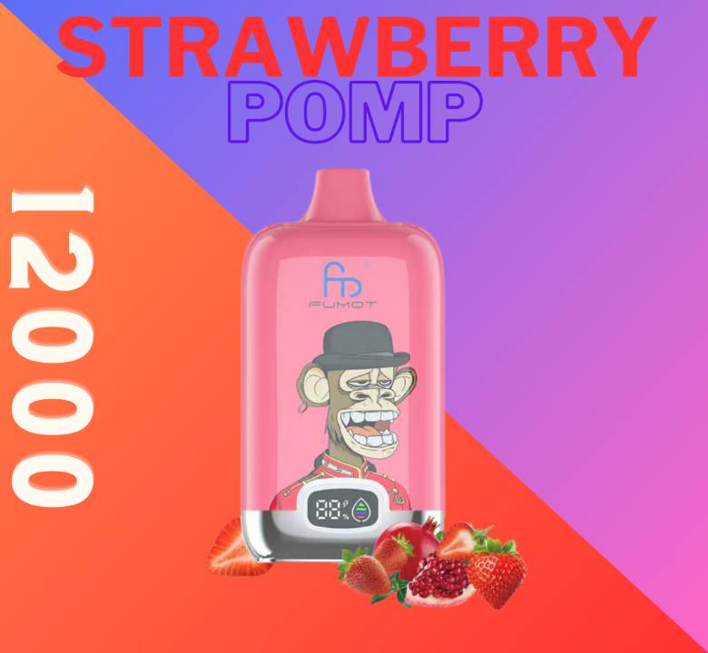 Randm Digital Box 12000 Strawberry Pomp 🍓❤️