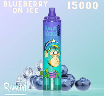 Randm Tornado Vape 15000 Blueberry On Ice 🫐🧊