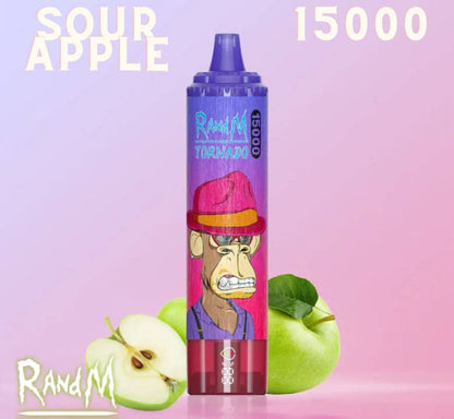 Randm Tornado Vape 15000 Sour Apple 🍏