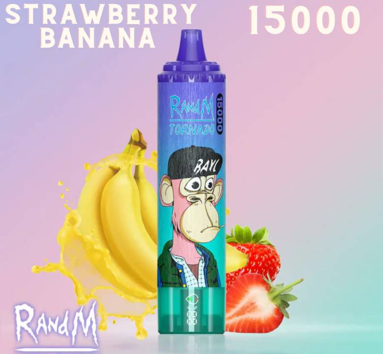 Randm Tornado Vape 15000 Strawberry Banana 🍓🍌